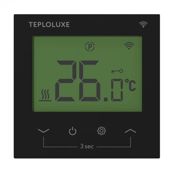 Терморегулятор программируемый Теплолюкс Pontus WiFi черный