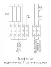 Канальный нагреватель-калорифер NEP-300*150/4.5 электрический прямоугольный Неватом